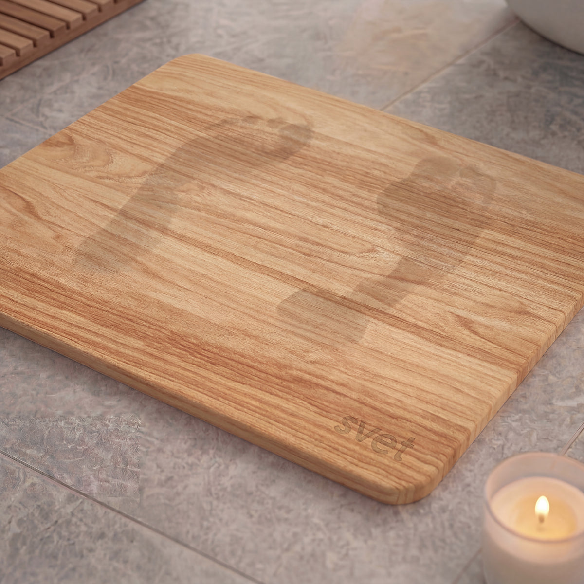 Alfombra de diatomita efecto madera