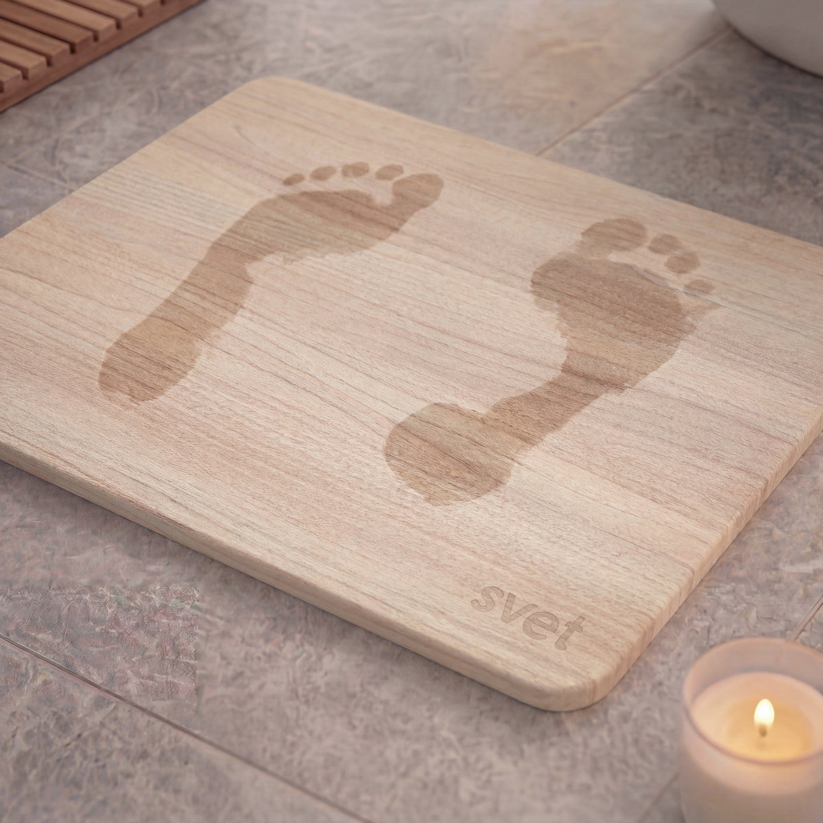 Alfombra de diatomita efecto madera