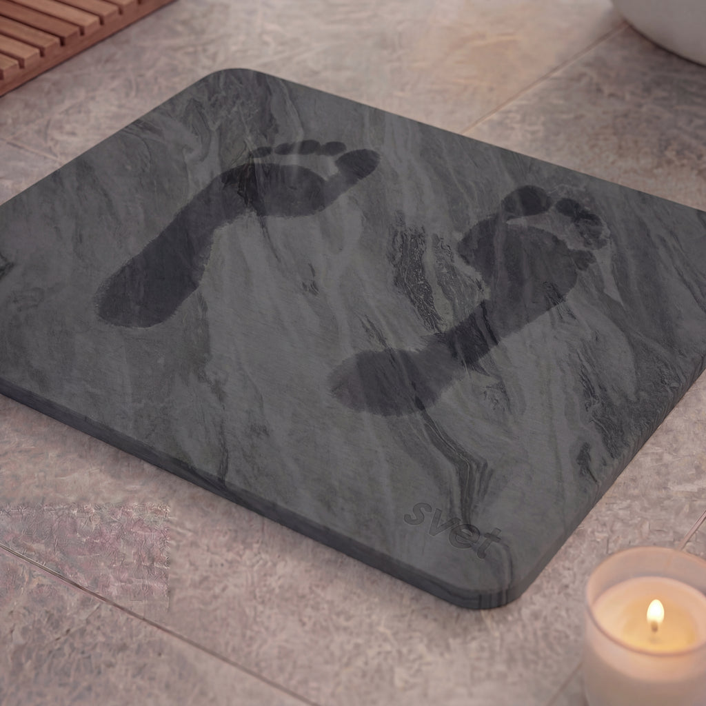 Alfombra de diatomita efecto mármol