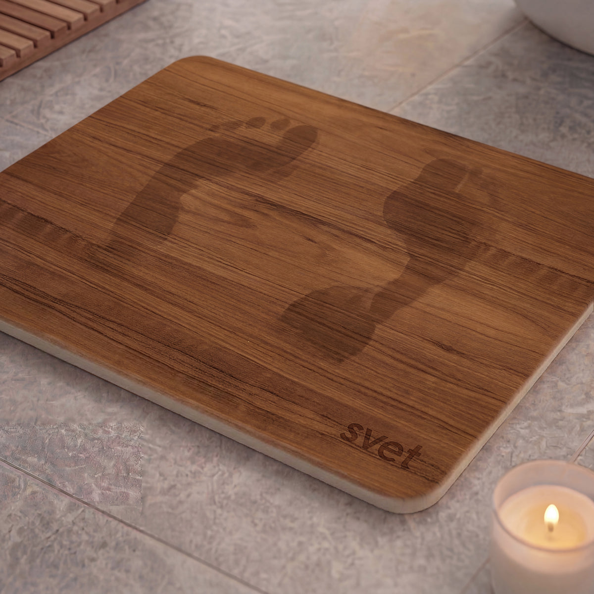 Alfombra de diatomita efecto madera